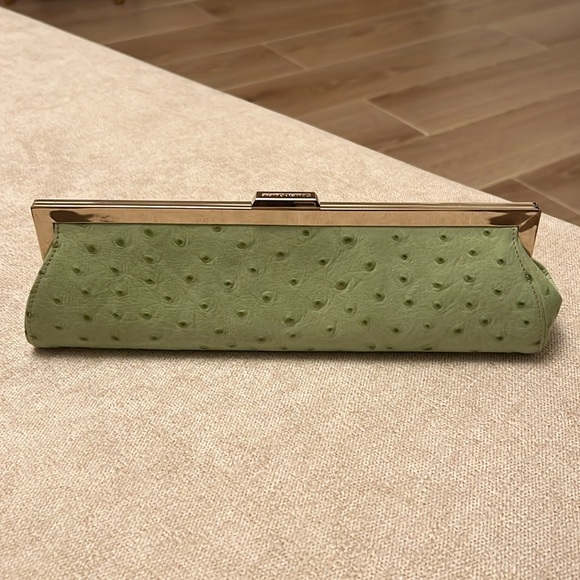 Dooney & Bourke Handbags - Dooney Bourke Leather Ostrich Long
Snap Clutch